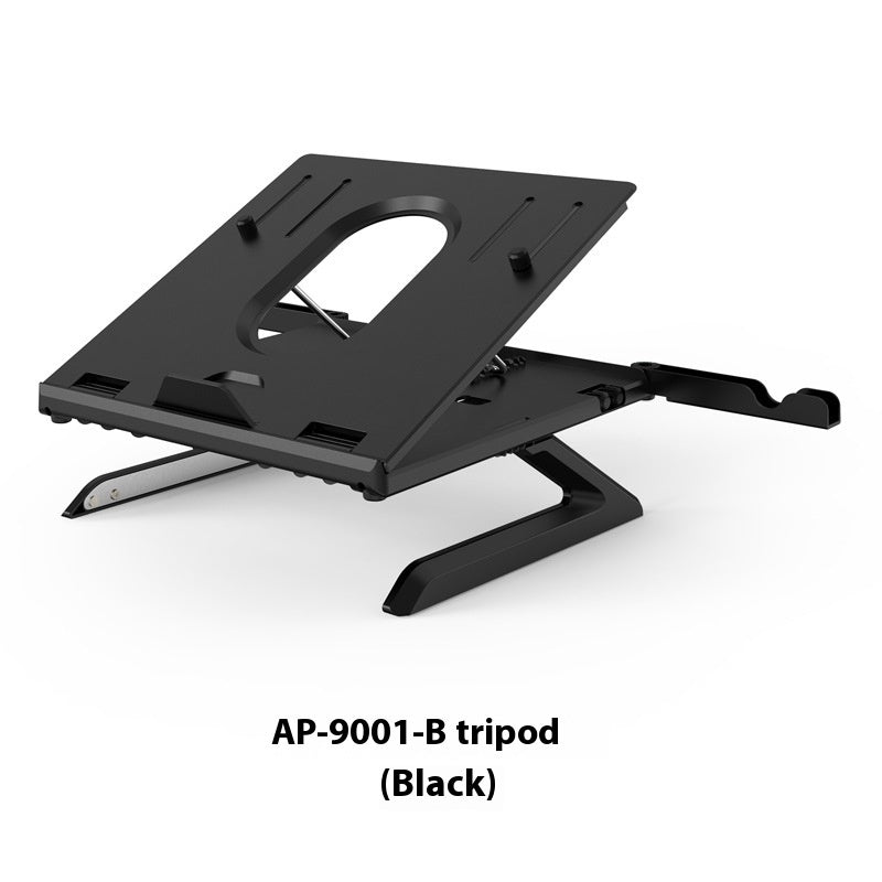 Sheluxe portable laptop stand adjustable black tripod model AP-9001-B for ergonomic use