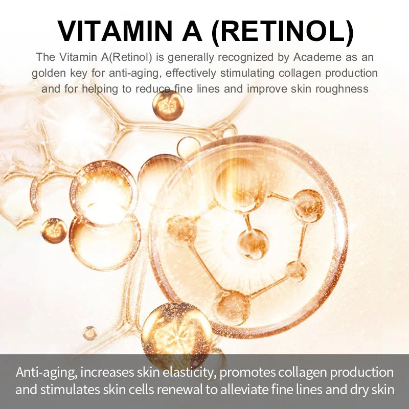 Sheluxe Vibrant Glamour facial care duo highlighting Vitamin A retinol benefits for anti-aging and collagen production