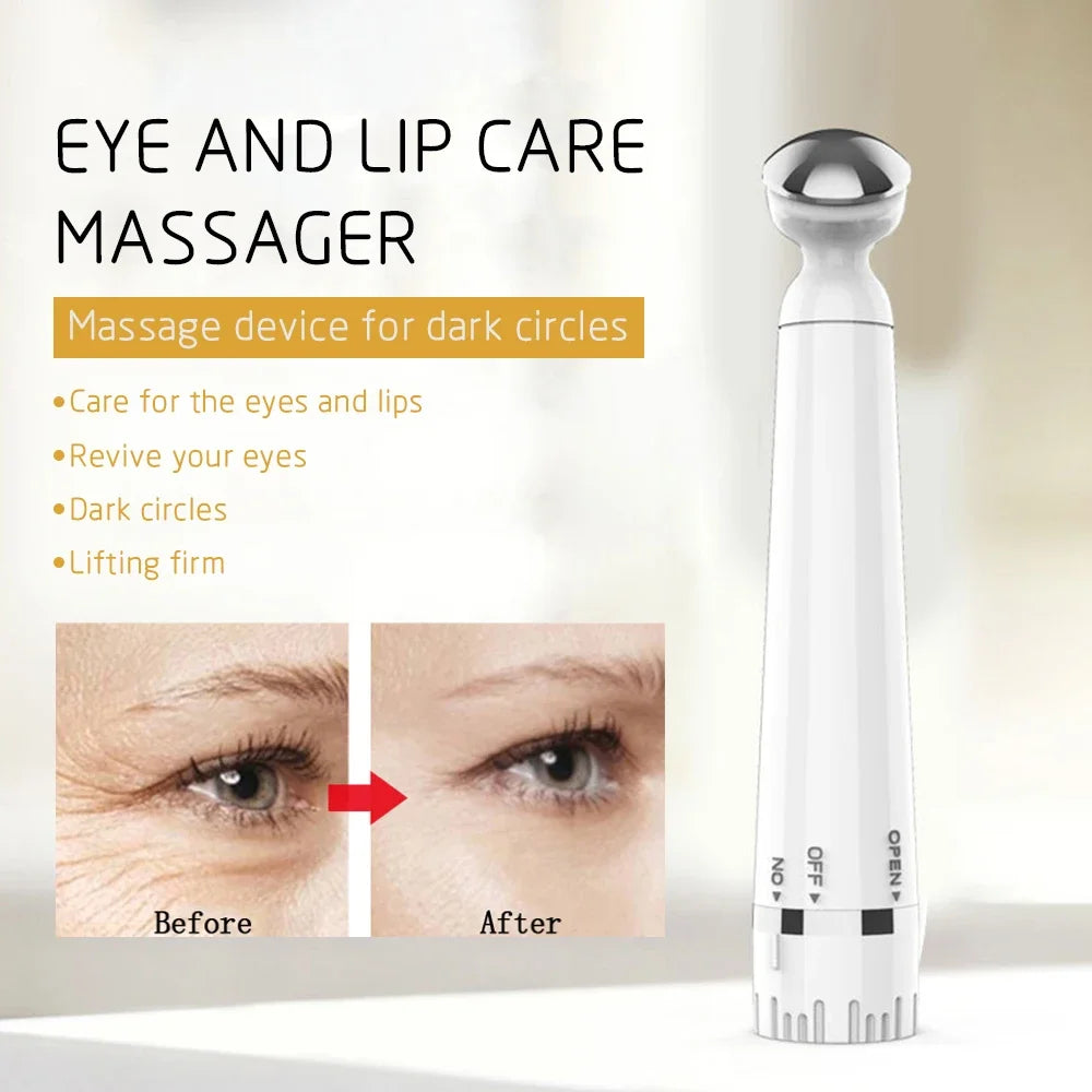Sheluxe anti ageing eye wrinkle remover and lip care massager for dark circles and firming skin