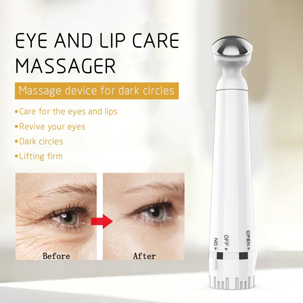 Sheluxe anti ageing eye wrinkle remover eye and lip care massager for dark circles and lifting firm