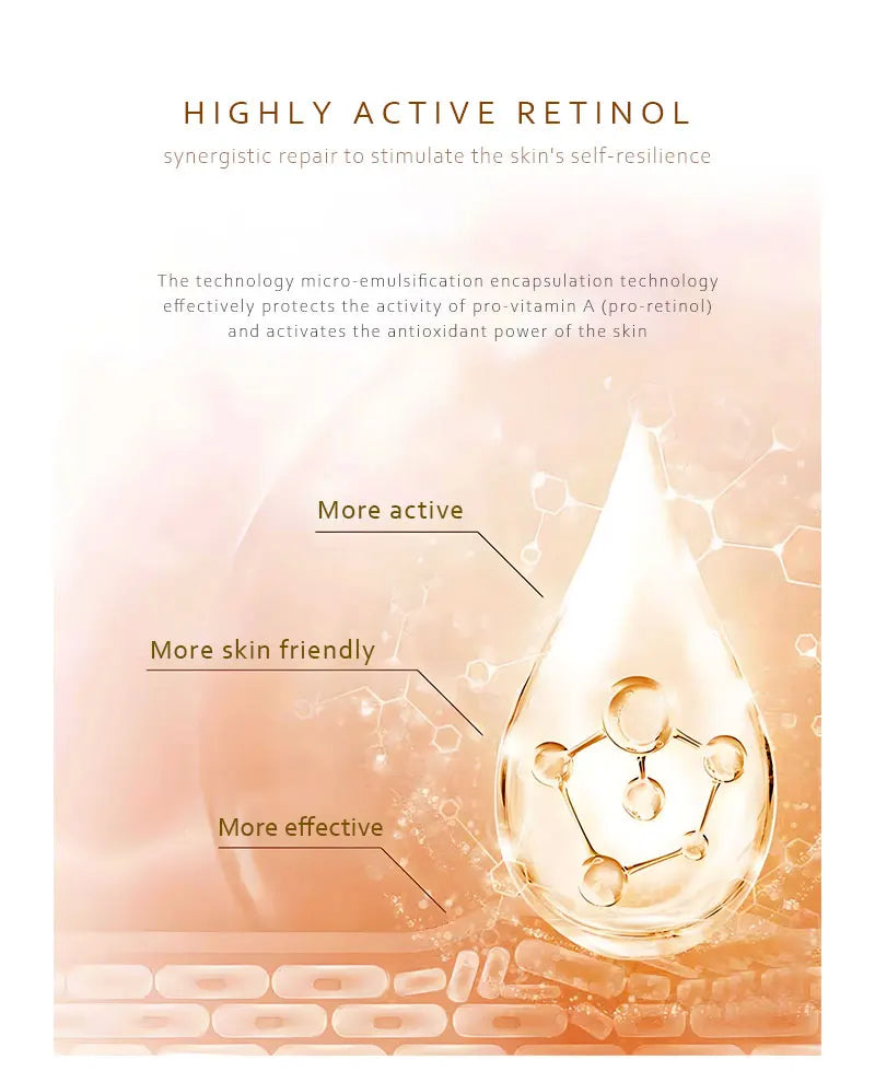 Sheluxe retinol collagen face serum with highly active retinol for more effective and skin friendly repair