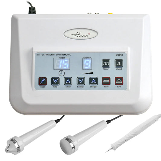 Sheluxe high frequency skin tightening machine with digital display and three detachable treatment probes