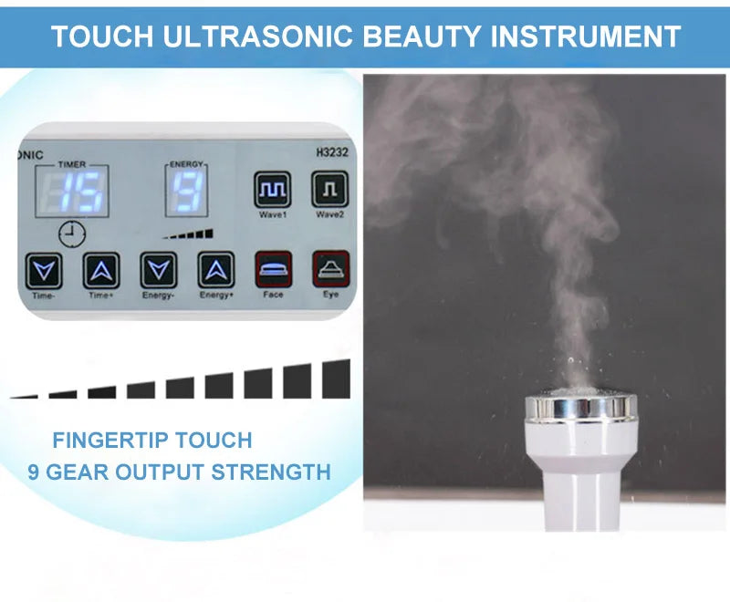 Sheluxe high frequency skin tightening machine with fingertip touch control and 9 gear output strength
