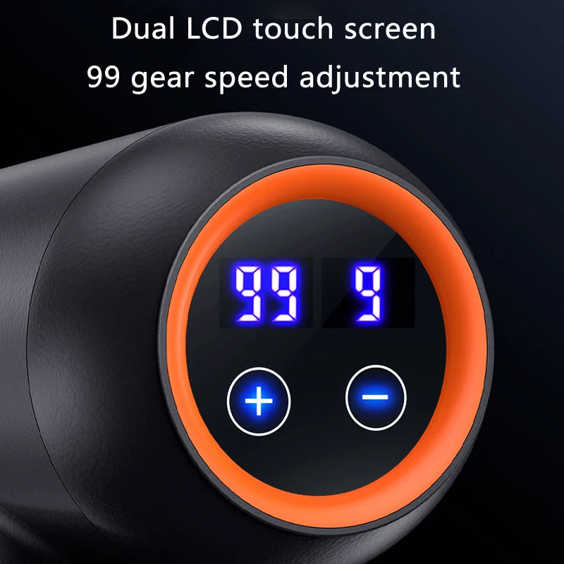  pain relief with dual LCD touch screen and 99 gear speed adjustment