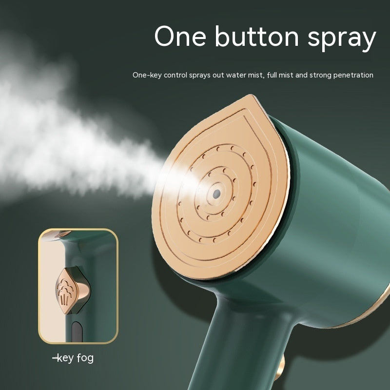 Nutritea portable garment steamer for travel with one button spray and strong mist penetration