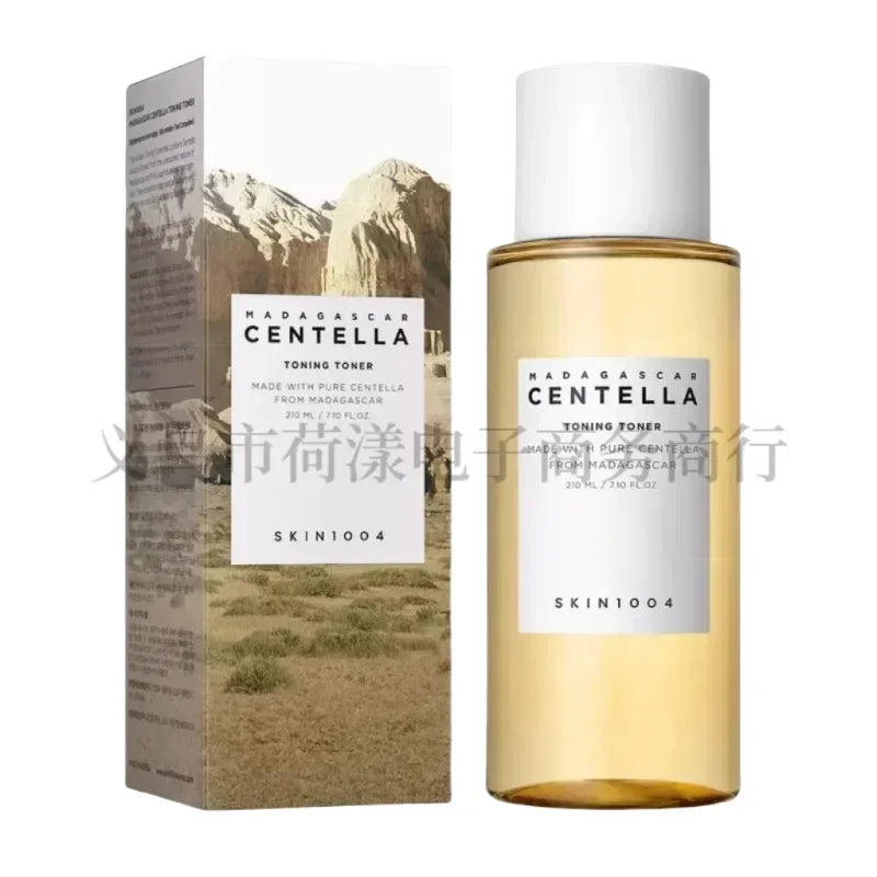 Sheluxe Madagascar Centella Toning Toner bottle and box for hydrating makeup remover oil skincare