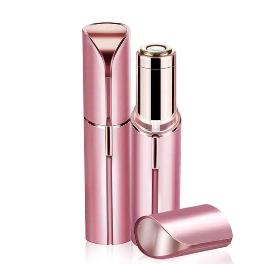 Sheluxe women's electric razor for face in pink compact design with protective cap