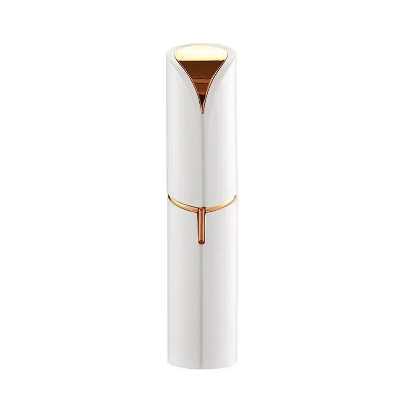 Sheluxe women's electric razor for face in sleek white and gold design for precise grooming